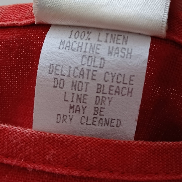 CTC Linens VTG 100% Linen Lagenlook Artsy Sz XL Boxy Fit Blouse - Picture 9 of 15